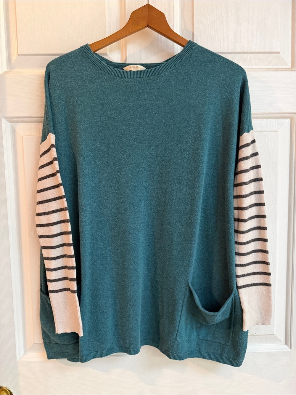 Matilda Jane Teal Crewneck Knit Sweater